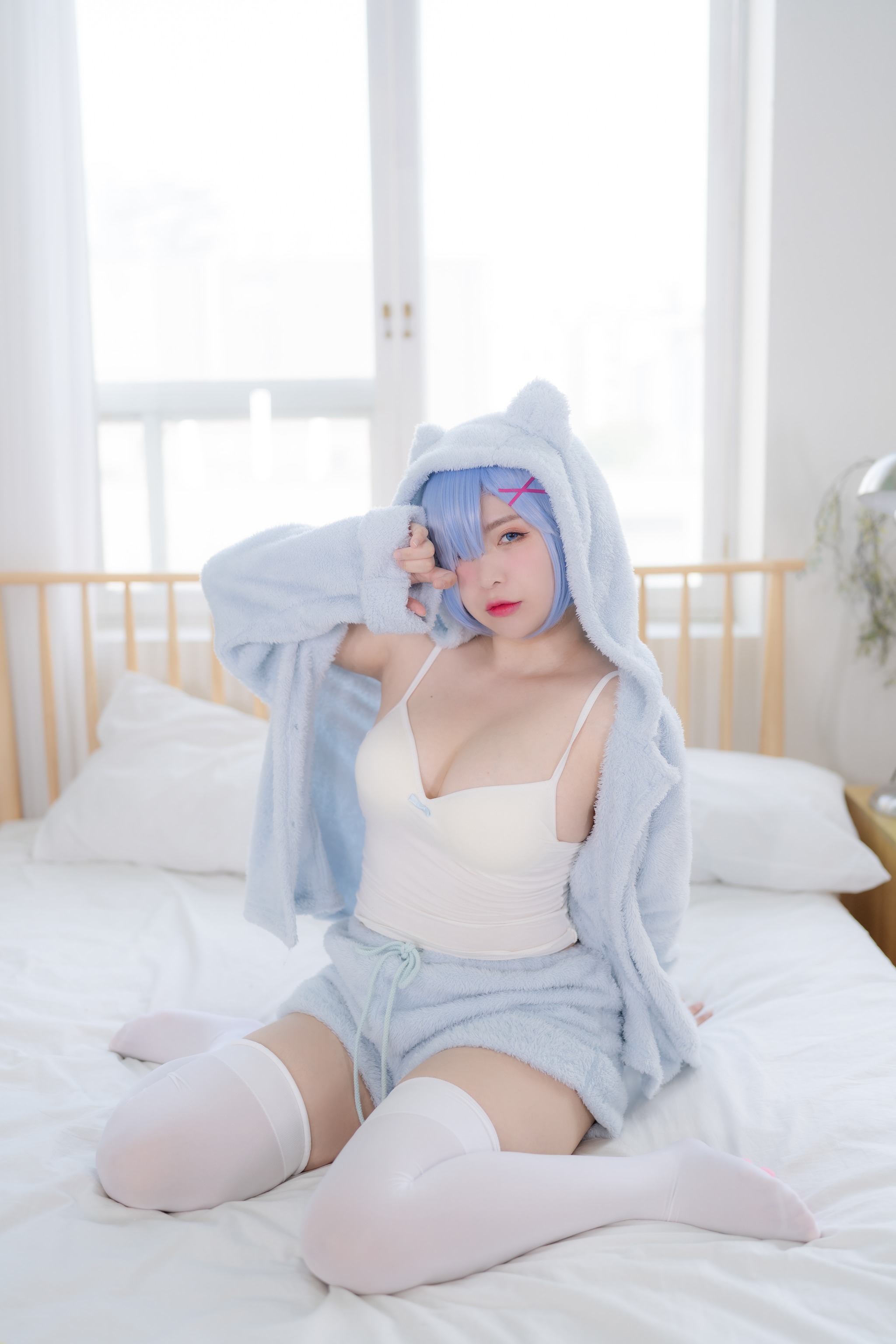 图片[1]-Yuna (윤아) – NO.044 Re Zero Rem [62P]-XikXak